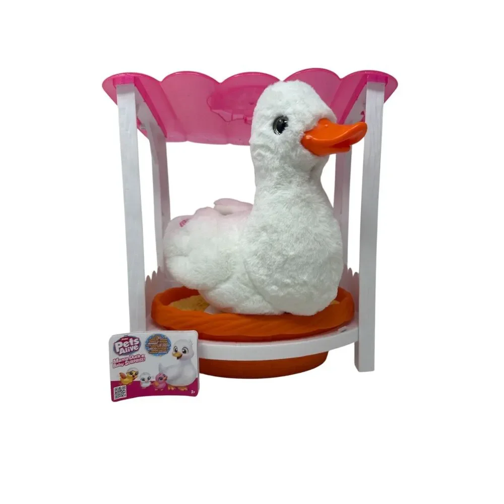 Pets alive mama duck and babies interactive surprise toy Zuru